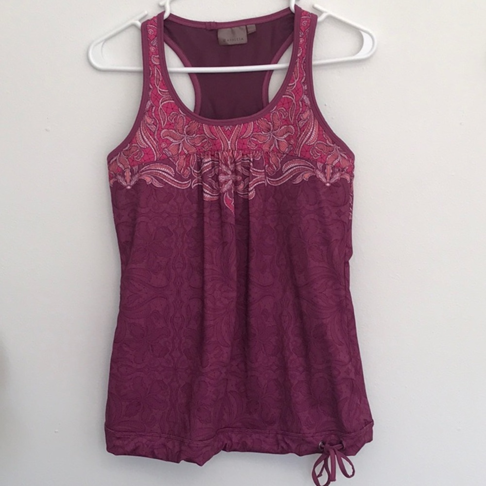 Athleta Tinker Tank Top in Berry Pink Print size S